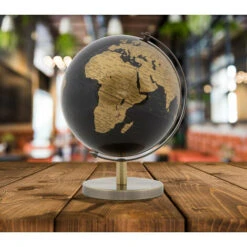 Dmora Globe Décoratif, En Matière Plastique, Avec Base En Métal, Couleur Noire, Dimensions 13 X 17 X 13 Cm, Avec Emballage Renforcé -ATMOSPHERA || VIDAXL || Safavieh Soldes 38603309 5