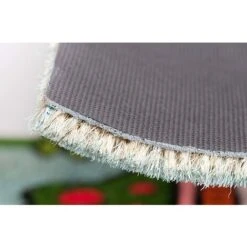 Baroni Home Paillasson Gain De Place Coco, Tapis D'Entrée Avec Revêtement De L'envers En PVC, Peint à La Main, 70X40X2 CM - Maisons Rouges Avec Message Welcome -ATMOSPHERA || VIDAXL || Safavieh Soldes 39176695 5