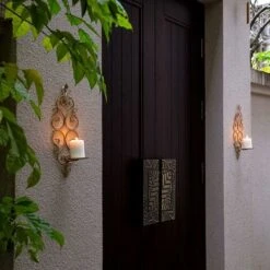 Lot De 2 Bougeoirs Photophore Chandelier Porte Bougie Mural Murale Muraux En Métal, Bougeoir Pour Mur Chambre Salle De Bains Salon Decoration, Or 8 Lot De 2 Bougeoirs Photophore Chandelier Porte Bougie Mural Murale Muraux En Métal, Bougeoir Pour Mur Chambre Salle De Bains Salon Decoration, Or -ATMOSPHERA || VIDAXL || Safavieh Soldes 39295174 2