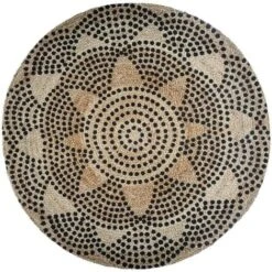 Atmosphera - Tapis Rond En Jute Déco Living D 120 Cm