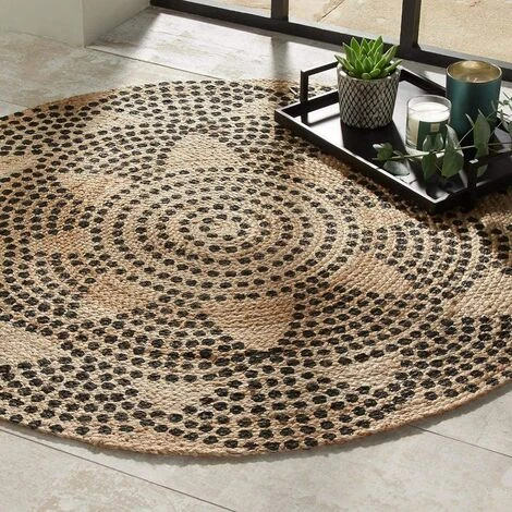 Atmosphera - Tapis Rond En Jute Déco Living D 120 Cm 4 Atmosphera - Tapis Rond En Jute Déco Living D 120 Cm – Image 2