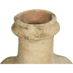 Ancienne Amphore Avec Anses En Terre Cuite Et Base De Vase En Fer -ATMOSPHERA || VIDAXL || Safavieh Soldes 39503119 3