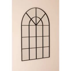 Miroir Mural En Métal Effet Fenêtre (135x92 Cm) Paola SKLUM Noir -ATMOSPHERA || VIDAXL || Safavieh Soldes 40208807 4