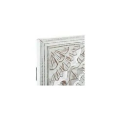 Décoration Murale Sculptée Blanc Cassé - Atmosphera - Blanc Cassé -ATMOSPHERA || VIDAXL || Safavieh Soldes 40294093 4