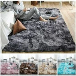 Tapis De Salon Shaggy 120 X 160cm En Peluche Gris Foncé Fibre De Polypropylène Souple Tapis Antidérapante 8 Tapis De Salon Shaggy 120 X 160cm En Peluche Gris Foncé Fibre De Polypropylène Souple Tapis Antidérapante -ATMOSPHERA || VIDAXL || Safavieh Soldes 40296643 2