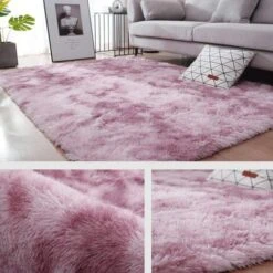 Tapis De Salon Shaggy 160 X 230cm En Peluche Rose Fibre De Polypropylène Souple Tapis Antidérapante Tapis De Chambre -ATMOSPHERA || VIDAXL || Safavieh Soldes 40296689 3