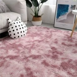 Tapis De Salon Shaggy 160 X 230cm En Peluche Rose Fibre De Polypropylène Souple Tapis Antidérapante Tapis De Chambre -ATMOSPHERA || VIDAXL || Safavieh Soldes 40296689 5