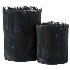 Photophore Verre Et Plumes Noires Ysarg 10 Photophore Verre Et Plumes Noires Ysarg -ATMOSPHERA || VIDAXL || Safavieh Soldes 40639906 4