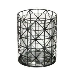 Photophore Métal Noir Pailleté Narsh