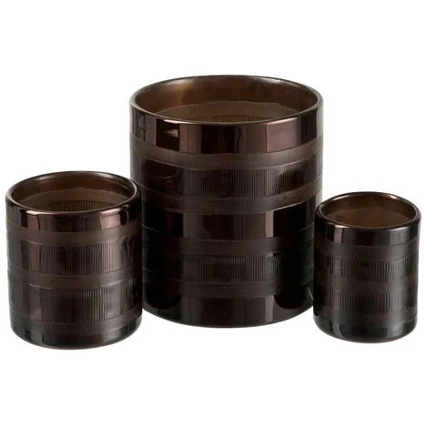 Photophore Verre Marron Narsh 8 Cm 5 Photophore Verre Marron Narsh 8 Cm – Image 3