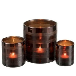 Photophore Verre Marron Narsh 8 Cm 9 Photophore Verre Marron Narsh 8 Cm -ATMOSPHERA || VIDAXL || Safavieh Soldes 40641901 4