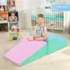 COSTWAY Module En Mousse Pour Tout-Petits Antidérapant Modules De Motricité Jeu Educatif 2 Pièces Idéal Pour Grimper Glisser Ramper Rose -ATMOSPHERA || VIDAXL || Safavieh Soldes 41377964 1