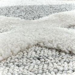 Tapis En Relief Berbère TIZAS Crème Et Gris (60x110cm) -ATMOSPHERA || VIDAXL || Safavieh Soldes 42194019 4