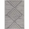 Tapis Extérieur Et Intérieur Terrasse Balcon Tissé Plat - BERBER Gris Et Crème (60x100cm) -ATMOSPHERA || VIDAXL || Safavieh Soldes 42194427 1