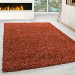 LIFE Tapis Shaggy Uni Poils Longs Tapis Salon Chambre Couloir (Terracotta - 60x110cm) -ATMOSPHERA || VIDAXL || Safavieh Soldes 42195549 2