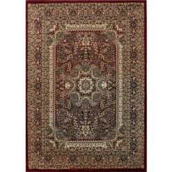 Tapis Salon Chambre Oriental Marocain Classique MARRAKESH (Rouge - 80x150cm)