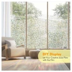 Film Fenetre Anti Regard,Film Occultant Fenêtre,Film Fenetre Anti Regard Anti UV Film Occultant Vitre Fenetre Film Opaque Vitre Film Depoli,Reflets Anti-Peep Fenêtre Papier Film Ombrage.35*100cm (A) -ATMOSPHERA || VIDAXL || Safavieh Soldes 43306974 4