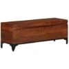 Coffre De Rangement 110x35x41 Cm Bois D'acacia Solide VidaXL 2 Coffre De Rangement 110x35x41 Cm Bois D'acacia Solide VidaXL -ATMOSPHERA || VIDAXL || Safavieh Soldes 44933577 1