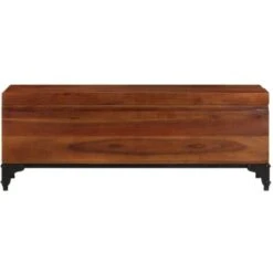 Coffre De Rangement 110x35x41 Cm Bois D'acacia Solide VidaXL 10 Coffre De Rangement 110x35x41 Cm Bois D'acacia Solide VidaXL -ATMOSPHERA || VIDAXL || Safavieh Soldes 44933577 4
