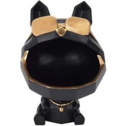 Vide Poche Chien Lunettes Dorées Origami