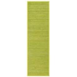 Tapis Bambou Couloir Lattes 60x200cm Vert