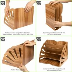 Organisateur De Fichiers, Trieur En Bois Classement Papier Bureau Rangement Pour Papier A4, Magazine Et Document(34 X 28 X 28cm) 9 Organisateur De Fichiers, Trieur En Bois Classement Papier Bureau Rangement Pour Papier A4, Magazine Et Document(34 X 28 X 28cm) -ATMOSPHERA || VIDAXL || Safavieh Soldes 46256594 3