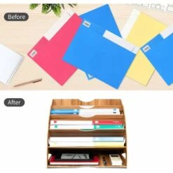 Organisateur De Fichiers, Trieur En Bois Classement Papier Bureau Rangement Pour Papier A4, Magazine Et Document(34 X 28 X 28cm) 10 Organisateur De Fichiers, Trieur En Bois Classement Papier Bureau Rangement Pour Papier A4, Magazine Et Document(34 X 28 X 28cm) -ATMOSPHERA || VIDAXL || Safavieh Soldes 46256594 4