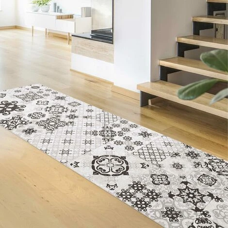 Tapis En Vinyle - Ceramic Tiles Agadir Grey - Panorama Large Dimension HxL: 90cm X 30cm 4 Tapis En Vinyle - Ceramic Tiles Agadir Grey - Panorama Large Dimension HxL: 90cm X 30cm – Image 2