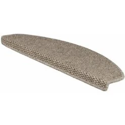 Tapis D'escalier Kalkutta Taupe Demi-circulaire 19 X 56 Cm
