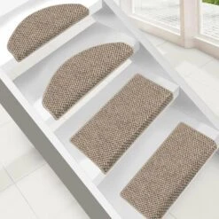 Tapis D'escalier Kalkutta Taupe Demi-circulaire 19 X 56 Cm -ATMOSPHERA || VIDAXL || Safavieh Soldes 46918442 4