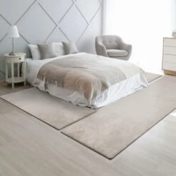 Descente De Lit Sundae Beige 69 1 Tapis 67 X 250 Cm + 2 Tapis 67 X 140 Cm -ATMOSPHERA || VIDAXL || Safavieh Soldes 46918975 4