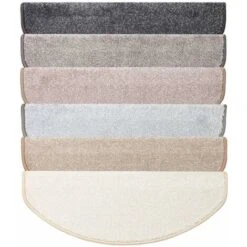 Tapis D'escalier Sundae Argent 23,5 X 65 Cm Demi-circulaire -ATMOSPHERA || VIDAXL || Safavieh Soldes 46918986 4