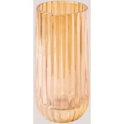 Vase En Verre Inar SKLUM Jaune Doré Transparent