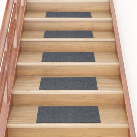 Tapis D'escalier Autocollants Rectangulaire 15 Pcs 60x25 Cm VidaXL 4 Tapis D'escalier Autocollants Rectangulaire 15 Pcs 60x25 Cm VidaXL – Image 2