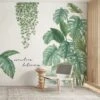 Tropicaux Plante Feuille Palmier Autocollants, Stickers Feuillage, Sticker Mural Feuilles De Vigne, Sticker Mural Plante Tropicale, Convient Pour Chambre à Coucher, Salon, Bureau, Etc -ATMOSPHERA || VIDAXL || Safavieh Soldes 48335191 1