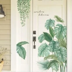 Tropicaux Plante Feuille Palmier Autocollants, Stickers Feuillage, Sticker Mural Feuilles De Vigne, Sticker Mural Plante Tropicale, Convient Pour Chambre à Coucher, Salon, Bureau, Etc 10 Tropicaux Plante Feuille Palmier Autocollants, Stickers Feuillage, Sticker Mural Feuilles De Vigne, Sticker Mural Plante Tropicale, Convient Pour Chambre à Coucher, Salon, Bureau, Etc -ATMOSPHERA || VIDAXL || Safavieh Soldes 48335191 4