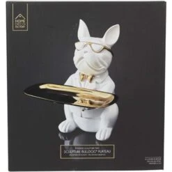 Vide Poche Déco Bouledogue Cool Assis -ATMOSPHERA || VIDAXL || Safavieh Soldes 48343899 4
