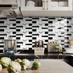 Stickers Cuisine Et Salle De Bain Autocollant Mural Adhésive Décorative à Carreaux De Ciment Adhesif Pour Carrelage Mural Pour Salle De Bain Ou Cuisine Autocollant (Noir Blanc,24pcs) Guazhuni 9 Stickers Cuisine Et Salle De Bain Autocollant Mural Adhésive Décorative à Carreaux De Ciment Adhesif Pour Carrelage Mural Pour Salle De Bain Ou Cuisine Autocollant (Noir Blanc,24pcs) Guazhuni -ATMOSPHERA || VIDAXL || Safavieh Soldes 48353152 3