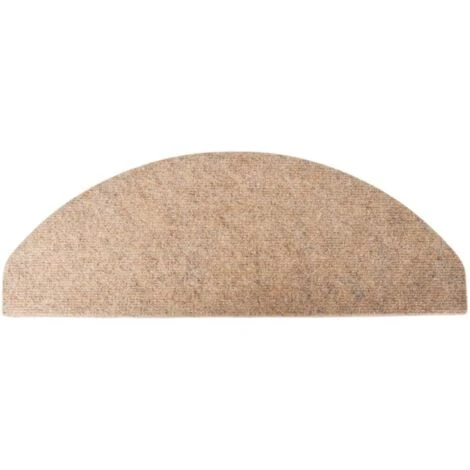 Tapis D'escalier Autocollants 15 Pcs 65x26 Cm Beige VidaXL 6 Tapis D'escalier Autocollants 15 Pcs 65x26 Cm Beige VidaXL – Image 4