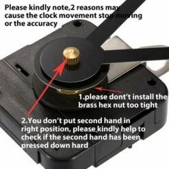 Mouvement De L'horloge à Couple Élevé Mécanisme De Remplacement Avec Aiguilles De L'horloge Pour Ajustement Des Cadrans Jusqu'à 56 Cm/ 22 Pouces De Diamètre -ATMOSPHERA || VIDAXL || Safavieh Soldes 48882841 3