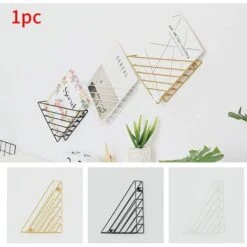 ELLE Porte-revues Mural Bibliothèque Murale Triangulaire Porte-revues Mural Porte-revues Porte-revues Dossier De Rangement (22,5 X 22,5 X 5 Cm, Noir) -ATMOSPHERA || VIDAXL || Safavieh Soldes 49096753 5