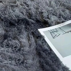Tapis De Salon Shaggy 160 X 80cm En Peluche Gris Fibre De Polypropylène Souple Tapis Antidérapante -ATMOSPHERA || VIDAXL || Safavieh Soldes 49860838 4