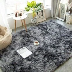 Tapis De Salon Shaggy 160 X 80cm En Peluche Gris Fibre De Polypropylène Souple Tapis Antidérapante -ATMOSPHERA || VIDAXL || Safavieh Soldes 49860838 5