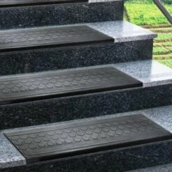 Tapis D'escalier En Caoutchouc Antidérapant Pièce De Monnaie 25 X 65 Cm -ATMOSPHERA || VIDAXL || Safavieh Soldes 50394568 5