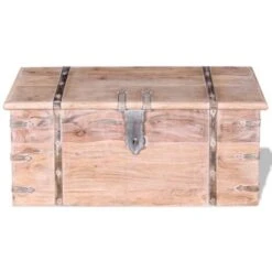Ensemble De Deux Coffres De Rangement Bois D'Acacia VidaXL 10 Ensemble De Deux Coffres De Rangement Bois D'Acacia VidaXL -ATMOSPHERA || VIDAXL || Safavieh Soldes 5055547 4