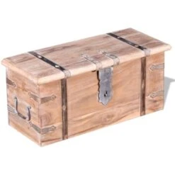 Ensemble De Deux Coffres De Rangement Bois D'Acacia VidaXL 11 Ensemble De Deux Coffres De Rangement Bois D'Acacia VidaXL -ATMOSPHERA || VIDAXL || Safavieh Soldes 5055547 5