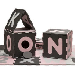 Paco Home Tapis Puzzle Jeux Tapis Mousse Tapis Bébé Fille Chiffres Lettres Pastel Rose 32x32 Cm X 36 Pièces -ATMOSPHERA || VIDAXL || Safavieh Soldes 50624784 5