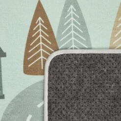 Paco Home Tapis Chambre Enfant Tapis De Jeux Tapis Bébé Route Ours Élan Arbres Vert Gris 80 Cm Rond -ATMOSPHERA || VIDAXL || Safavieh Soldes 50624855 4