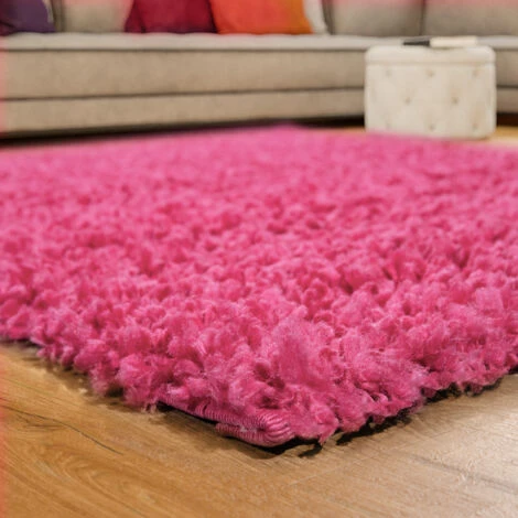 Paco Home Tapis Shaggy Longues Mèches En Rose 80 Cm Rond 5 Paco Home Tapis Shaggy Longues Mèches En Rose 80 Cm Rond – Image 3