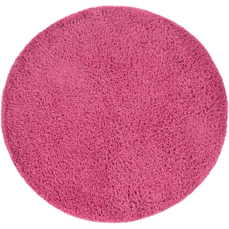 Paco Home Tapis Shaggy Longues Mèches En Rose 80 Cm Rond 7 Paco Home Tapis Shaggy Longues Mèches En Rose 80 Cm Rond – Image 5